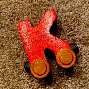 🌻3 for $20 🏷️ NameTrain Wooden Letter “K” Red